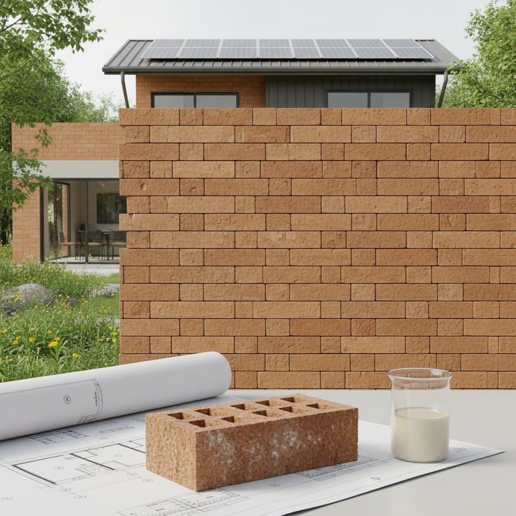 Zero-Cement Bricks Cut Emissions and Outlast Mortar