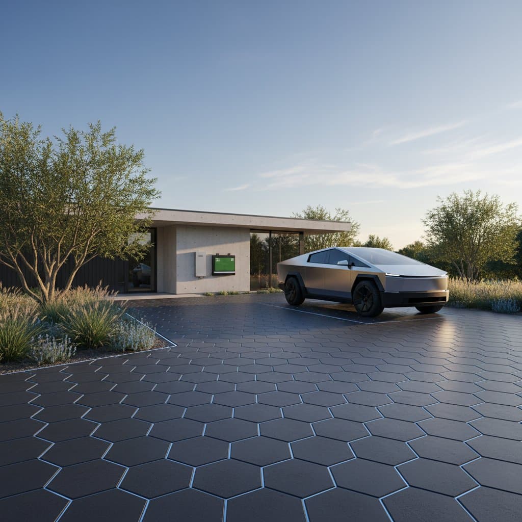Solar Pavers Generate Power While Supporting Your Car