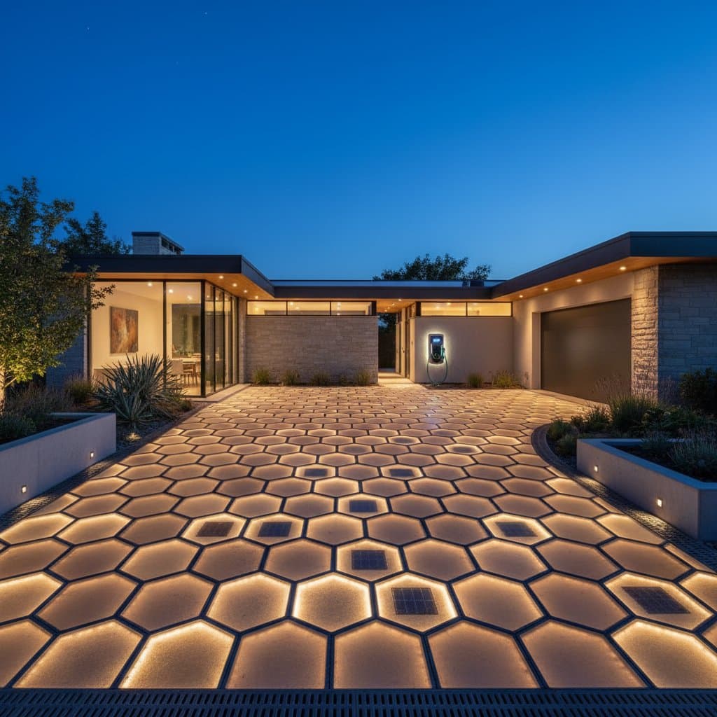 Solar Pavers Cost More But Generate Power and Light