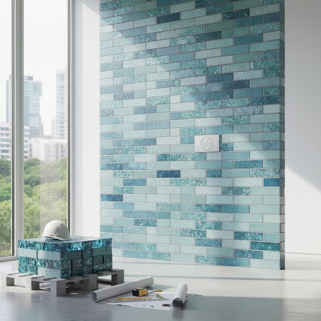 Recycled Glass Masonry Costs $8-15 Per Square Foot