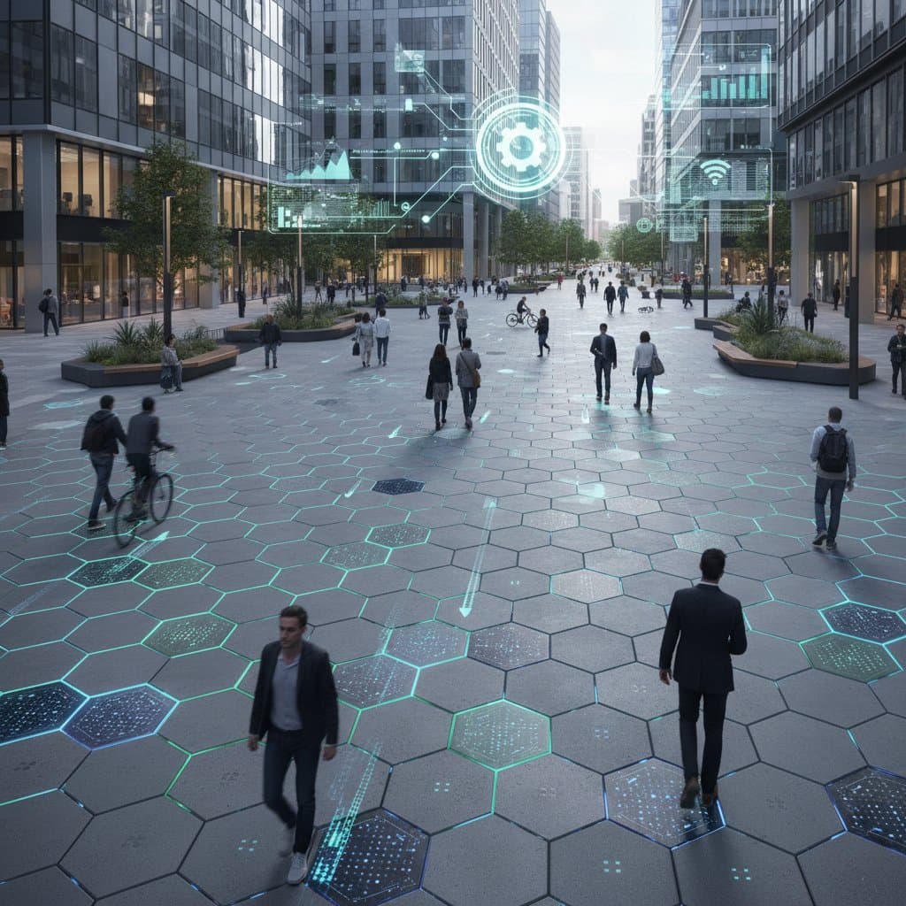 Smart Pavers Turn Foot Traffic Into Business Data