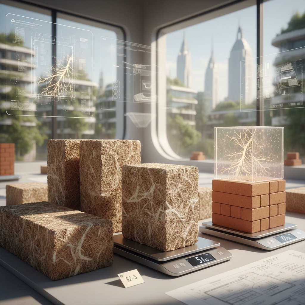 Featured image for Mycelium Bricks Cost $2-5 and Weigh Half of Clay