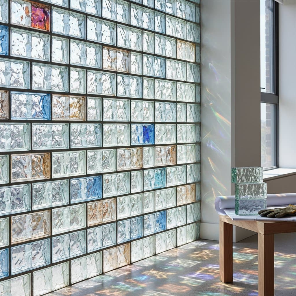 Featured image for Recycled Glass Bricks Blend Strength With Light