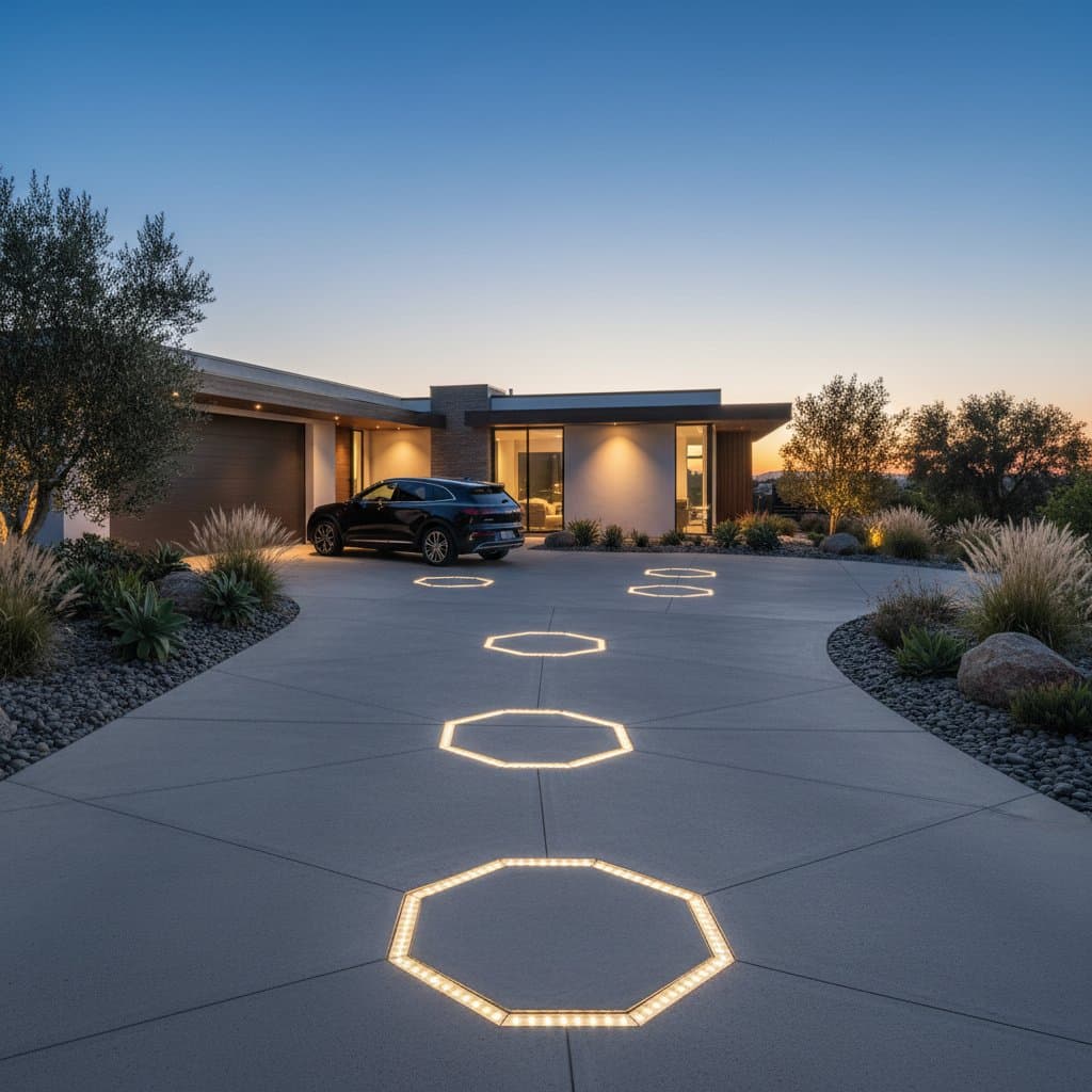 Featured image for Solar Pavers Light Your Driveway Without Wiring