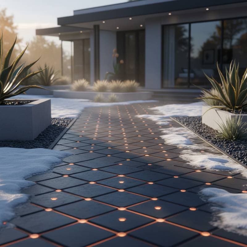 Solar Pavers Generate Power While Melting Ice